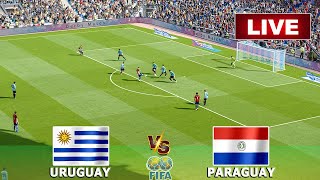 🔴LIVEURUGUAY VS PARAGUAY LIVE STREAMING FULL MATCH  FIFA WORLD CUP QUALIFYING CONMEBOL  eFOOTBALL [upl. by Crissie]