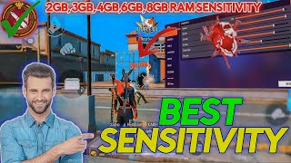 Free Fire Auto Headshot Sensitivity 2024  Best Headshot Settings for 2GB 4GB 6GB 8GB RAM [upl. by Otsedom]