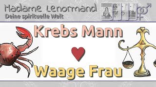 Krebs Mann amp Waage Frau Liebe und Partnerschaft [upl. by Melia]