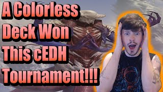 Colorless Deck Wins cEDH Tournament  Crazy Top 16 [upl. by Ennaylime]