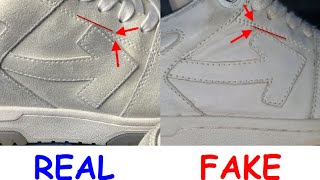 Real vs Fake OffWhite shoes How to spot fake Off White out of office Virgil Abloh sneakers [upl. by Rtoip303]