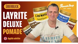 LAYRITE DELUXE Pomade  German  English subtitles  PomadeShop [upl. by Keven]