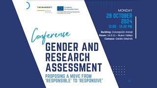 Gender and Research Assessment Proposing a move from Responsible to Response [upl. by Evered]