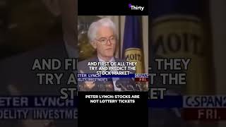 PETER LYNCH STOCKS ARE NOT LOTTERY TICKETS stocks trading investing stockmarket [upl. by Reginald]