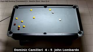 Dominic Camilleri vs John Lombardo  Euro O60 Ranking Tournament 4  Quarter final [upl. by Mcnair]