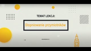 Język angielski  stopniowanie przymiotników [upl. by Fabian]