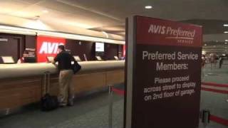 Orlando International Airport MCO  Finding Your Way to the Avis Counter [upl. by Axel]