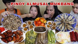 Pinoy Almusal MukbangLonganisatuyodilisitlog na pula with steam vegetable atbp [upl. by Modestia883]