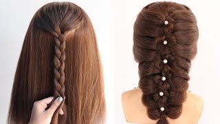 fascinating hairstyle for long hair  unique hairstyle  hairstyle for bridesmaid [upl. by Glick18]