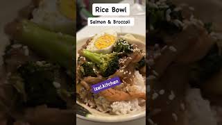 Rice bowl salmon subscribe cooking asmr [upl. by Ilowell]