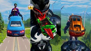 Super Heros Cars vs Super Villains 11 😱 BeamNGDrive  The Real Granny [upl. by Tihw953]