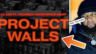 ITS ABOUT TIME Lil Tjay  Project Walls feat NBA YoungBoy REACTION [upl. by Nordgren]