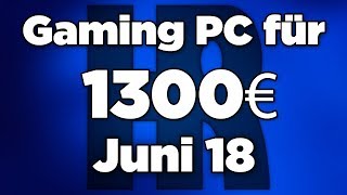 1300€ Gaming PC Juni 2018  Ryzen  GTX 1080  Computer günstig kaufen [upl. by Ahseile35]