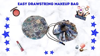 EASY DRAWSTRING MAKEUP BAG [upl. by Amiaj]