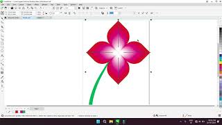 Flower design in CorelDRAW  Graphics design with CorelDRAW [upl. by Bearce]