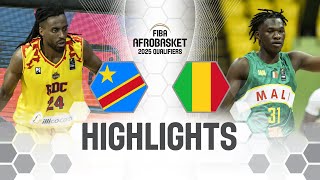 Congo DR 🇨🇩 v Mali 🇲🇱  Highlights  FIBA AfroBasket 2025 Qualifiers [upl. by Mala]