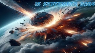 15 September 2024 Asteroid ☠️ Asteroid hit earth❓ space viralvideo cosmic asteroid news [upl. by Clotilde]