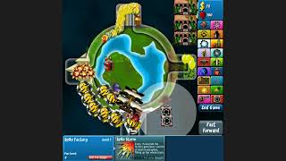 Bloons Tower Defense 4 Track 6  Intermediate  Hard  No Lives Lost [upl. by Holtorf]