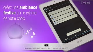 Présentation MELI ampoule musicale à variation de couleur WIFI [upl. by Eloise]