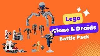 Lego Clone Trooper amp Battle Droid Battle Pack Review [upl. by Neerol]