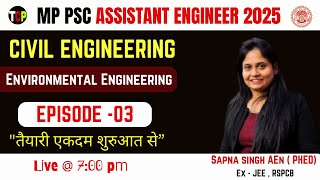 MPPSC AE Vacancy 2024  Civil Engineering  Environmental Engg  MPPSC AE Notification 2024 [upl. by Nawuq]