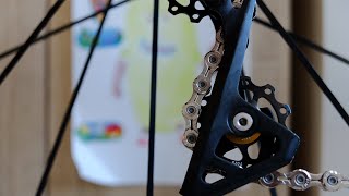 CEMA derailleur pulleys and KMC X11EL chain [upl. by Siloa]