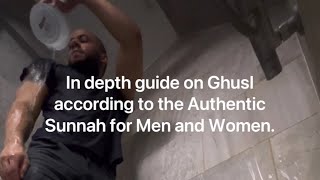 In depth step by step guide on Ghusl according to the Authentic Sunnah for Men and Women ghusl [upl. by Carlick]