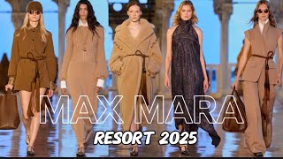 Max Mara Resort 2025 Fashion Show [upl. by Kilbride]