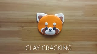 red panda clay cracking 레서판다 점토 부수기 [upl. by Winola]