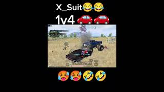 x suit😅bgmipubgmobil 1v4viralfunnyvideo [upl. by Eejan503]