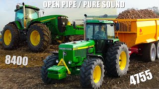 Open Pipe Sensation  JOHN DEERE 4755 amp 8400  Potato Harvest  Ploughing amp Drilling  Goense Farms [upl. by Lillie327]