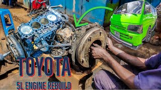 Rebuilding a Toyota 5L Diesel Engine  Complete Overhaul of a Toyota 5L Engine [upl. by Rochus]