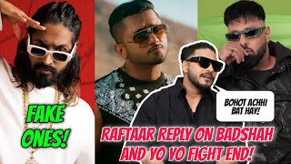 Raftaar Reply On Badshah Vs Honey Singh Fight End Emiway Fake Ones 1 Mili Nazz Track Fotty Seven [upl. by Dorris]