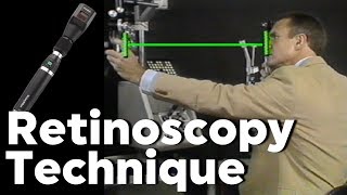 Retinoscopy Technique  Position How to Hold Retinoscope Retinoscopy with Phoropter [upl. by Eecyal]