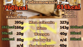 Analiza kaloryczności fit kebabów Fitness Kebab King vs Zahir Fit Rollo [upl. by Gottwald819]