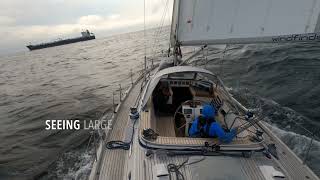 HallbergRassy 43 sailing from Anholt to Copenhagen [upl. by Glen]