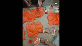 Theme Ashtavinayak Ganpati Making of Society Ganpati Decoration 2k24 [upl. by Ydnyc]