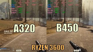 AMD B450 vs A320 Motherboard  Ryzen 3600 [upl. by Ariek]