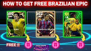 HOW TO GET FREE RONALDINHO EFOOTBALL 2024 MOBILE  FREE EPIC BRAZILIAN [upl. by Ahsiuqram570]