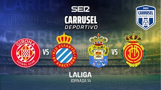 ⚽️ GIRONA FC 4  1 RCD ESPANYOL amp UD LAS PALMAS 2  3 RCD MALLORCA LaLiga 2425 Jornada 14 [upl. by Marashio]