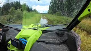 Can Am maverick X3 XMR turbo RR mountain climbing to mud holes [upl. by Illyes780]