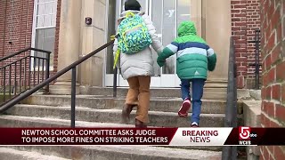 Newton School Committee asks judge to imopse more fines [upl. by Netsriik427]