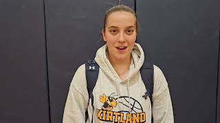 Kirtlands Kristiana Katic drops 26 in seasonopening win over VASJ [upl. by Kudva278]