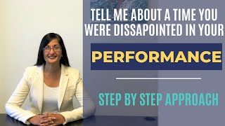 Med School amp Residency Interview  quotTell Me A Time You Were Disappointed in Your Performancequot Part 2 [upl. by Yattirb994]