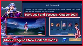 Mobile Legends Redeem Codes October 5 2024  MLBB Diamond Codes 100 Legit No Limit claim now [upl. by Kat]