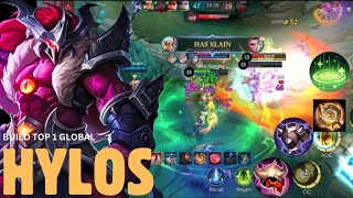 HYLOS BEST BUILD 2024  SOLO RANK PUSH WITH HYLOS  MLBB [upl. by Yer]