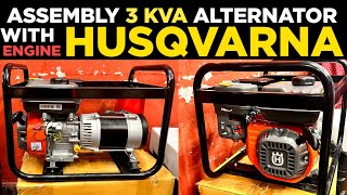 Husqvarna Engine Assembly Alternator  3kva Generator [upl. by Nesrac]