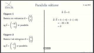 Vektorer L6  Parallelle vektorer [upl. by Picardi]