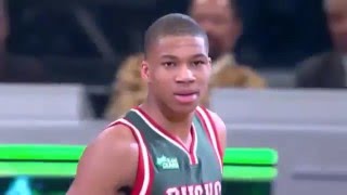 Giannis Antetokounmpo  2015 NBA Slam Dunk Contest [upl. by Arbrab681]