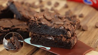 COMO FAZER BROWNIE DE NESCAU MOLHADINHO e com CASQUINHA CRAQUELADA [upl. by Meta]